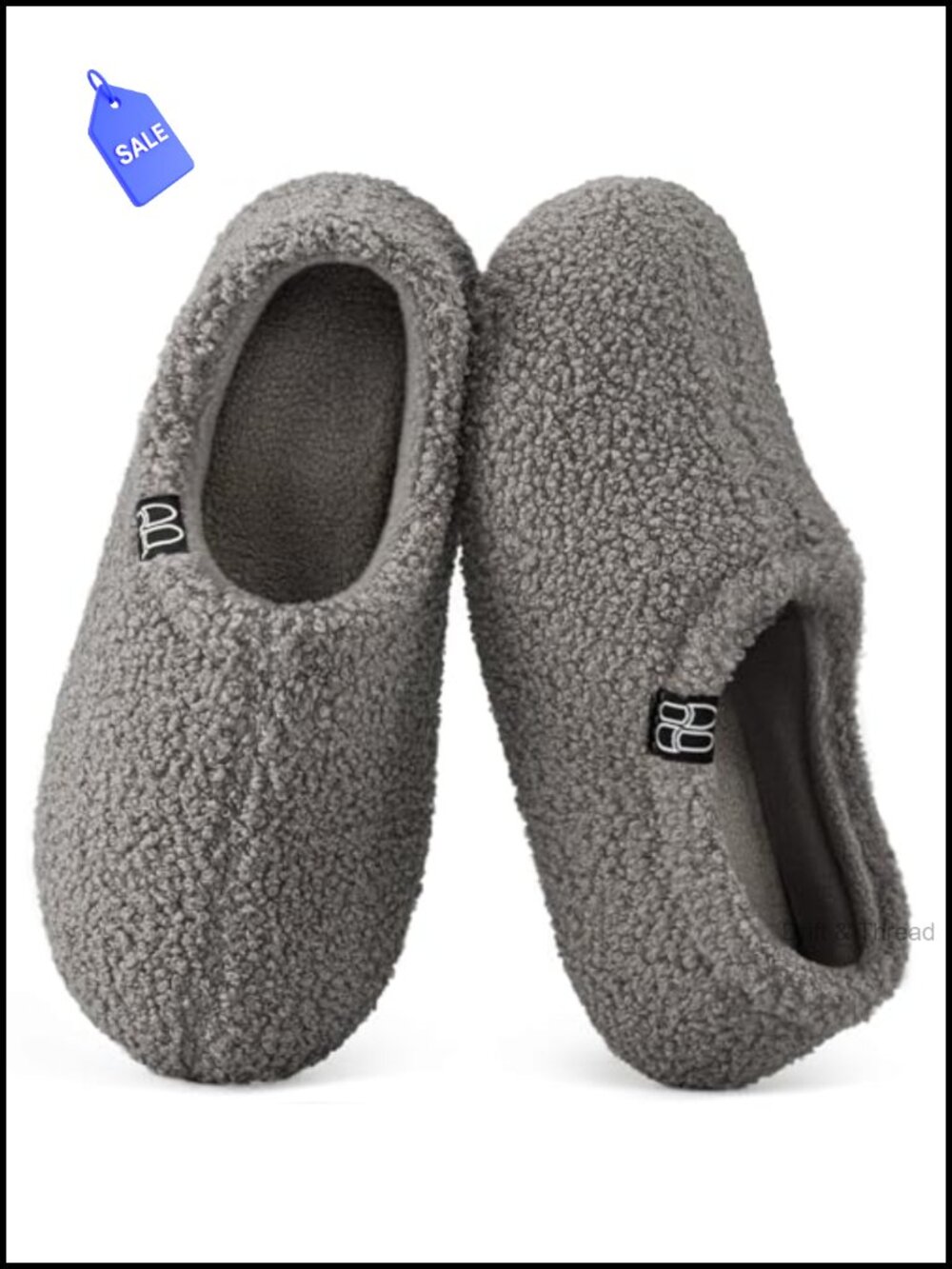 Fuzzy Curly Fur Fleece Lining Memory Foam Loafer Slippers